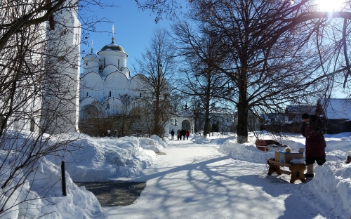 Покровский монастырь. Солнечный день в марте