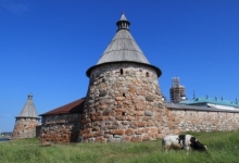 Крепостные башни Соловецкого монастыря
