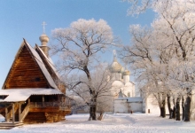 Никольская деревянная церковь. Кремль. Суздаль